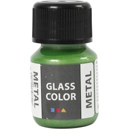 Glass Color Metal Grün, 30ml Glas