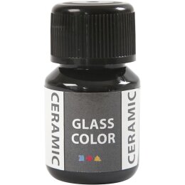 Ceramic Farbe Schwarz deckend, 30ml Glas