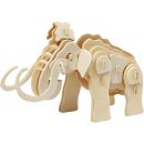 3D Holzpuzzle Mammut 1 St&uuml;ck