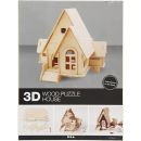 3D Holzpuzzle Haus mit Garrage, 1 Stück