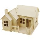 3D Holzpuzzle Haus mit Terasse, 1 St&uuml;ck