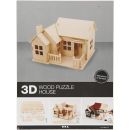 3D Holzpuzzle Haus mit Terasse, 1 St&uuml;ck