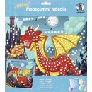 Ursus Moosgummi Mosaik "Glitter Drache", 1 Set