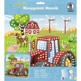 Moosgummi Mosaik "Glitter Traktor", 1 Set