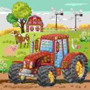 Ursus Moosgummi Mosaik "Glitter Traktor", 1 Set