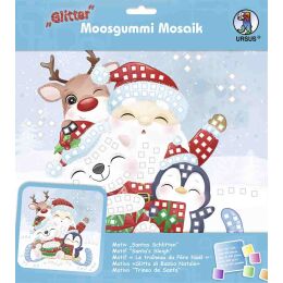 Ursus Moosgummi Mosaik "Glitter Santas Schlitten", 1 Set