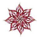 Ursus Paper Star Ornaments 1 rot / gold  15 x 15cm 110g, 32Blatt