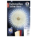URSUS Faltstreifen Solino-Stern 110g, 30Blatt