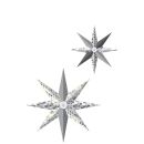 Ursus Paper Stars Silver Charm, 1 Set