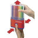 STABILO Pen 68 ColorParade Fasermaler 1mm,1 Set