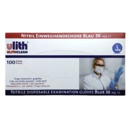 Ulith Nitril Handschuhe L, blau, puderfrei, 100 Stück
