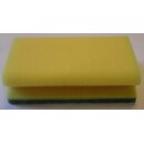 Scheuerschwamm, 15,3 x 6,9 x 4,2cm, gelb-grün, 10 Stück