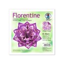 Ursus Faltblätter Florentine FLOWER POWER violett 80g 15 x 15cm, 65 Blatt