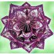 Ursus Faltblätter Florentine FLOWER POWER violett 80g 15 x 15cm, 65 Blatt