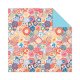 Ursus Faltblätter Florentine FLOWER POWER blau 80g 15 x 15cm, 65 Blatt