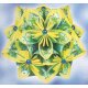 Ursus Faltblätter Florentine FLOWER POWER grün 80g 15 x 15cm, 65 Blatt
