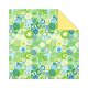 Ursus Faltblätter Florentine FLOWER POWER grün 80g 15 x 15cm, 65 Blatt