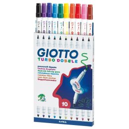 Lyra Fasermaler GIOTTO Turbo Dobble, Hängeetui mit 10 Stück