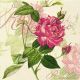 P + D Serviette, Classic rose, 3 lagig, 33x33cm, 1/4 Falz