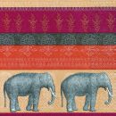 P + D Serviette, Elephant parade, 3 lagig, 33x33cm, 1/4 Falz