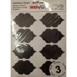 Tafelfolien Sticker , 3 Blatt
