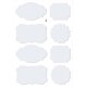 Papier Sticker Weiss , 4 Blatt