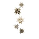 Ursus Fröbelsterne Faltstreifen sand / silber / weiss / schwarz, 60 Stück