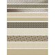Ursus Fröbelsterne Faltstreifen sand / silber / weiss / schwarz, 60 Stück
