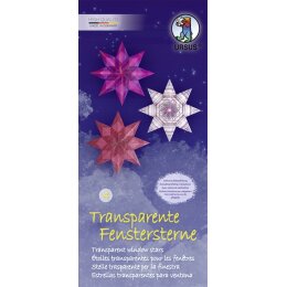 Ursus Transparente Fenstersterne 9 x 20cm 115g Motiv 4, 80Blatt