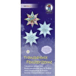 Ursus Transparente Fenstersterne 9 x 20cm 115g Motiv 5, 80Blatt