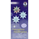 Ursus Transparente Fenstersterne 9 x 20cm 115g Motiv 5,...