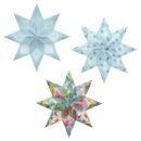 Ursus Transparente Fenstersterne 9 x 20cm 115g Motiv 5,...