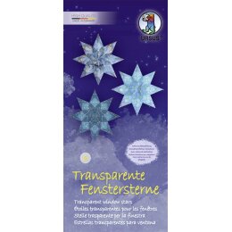 Ursus Transparente Fenstersterne 9 x 20cm 115g Motiv 6, 80Blatt