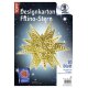 Ursus Designkarton FILINO - Stern Starlight gold, 1 Set