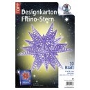 Ursus Designkarton FILINO - Stern Starlight lavendel, 1 Set