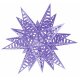 Ursus Designkarton FILINO - Stern Starlight lavendel, 1 Set