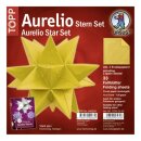Ursus Aurelio Stern Set CRUSH PAPER dunkelgelb 15 x 15cm...