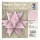 Ursus Aurelio Stern Set CRUSH PAPER rosa 15 x 15cm 120g, 33 Blatt