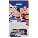 Stylex Deckfarbenkasten 12 Deckfarben, 1Stück