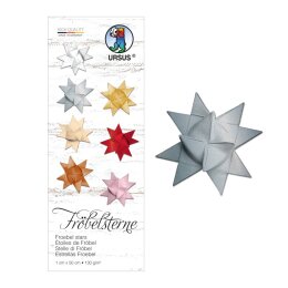 Ursus Fröbelsterne 1 x 50cm, SILBER,130g, 100 Stück