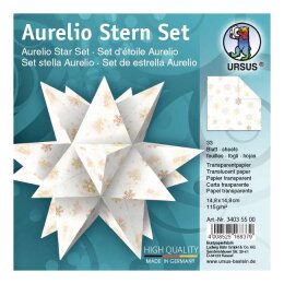 Ursus Aurelio Stern Set CLASSIC CHRISTMAS 14,8 x 14,8cm 115g, 33 Blatt