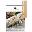 Marpa Jansen Fröbelsterne Natronkraftpapier, 1 x 30cm, BRAUN gerippt,80g, 80 Stück
