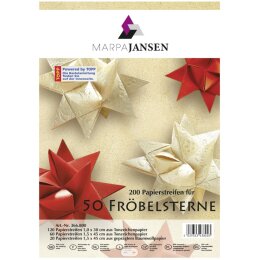 Marpa Jansen Fröbelsterne PREMIUM - SET, 200 Stück