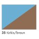 Marpa Jansen Fröbelsterne DUO - COLOR türkis / braun, 80g, 80 Stück