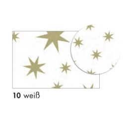 Marpa Jansen Set Faltblätter Tonzeichenpapier GOLDENE STERNE weiss 15 x 15cm, 130g, 32 Blatt