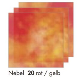 Marpa Jansen Set Faltblätter Transparentpapier NEBEL rot / gelb 15 x 15cm, 115g, 32 Blatt