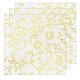 Marpa Jansen Set Faltblätter Transparentpapier MILLE-FLEURS gold,15 x 15cm, 115g, 32 Blatt