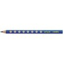 Bleistift GROOVE Jumbo Graphit B blau, 1 St&uuml;ck